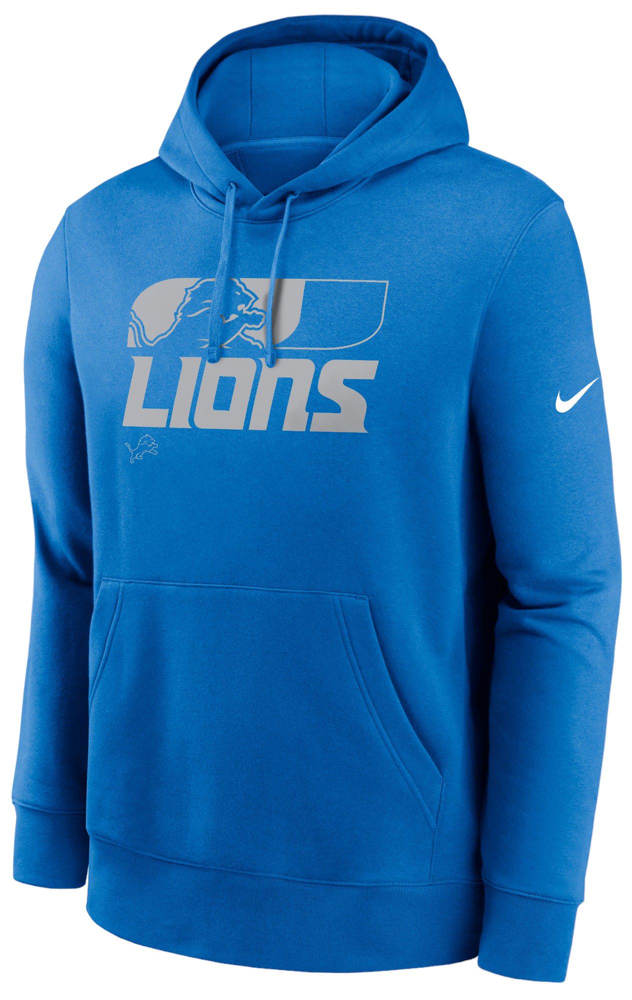 Nike Men's Detroit Lions Team Reveal Blue Spark Pullover Hoodie