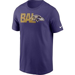 Nike Men's Baltimore Ravens Logo Essential Purple T-Shirt