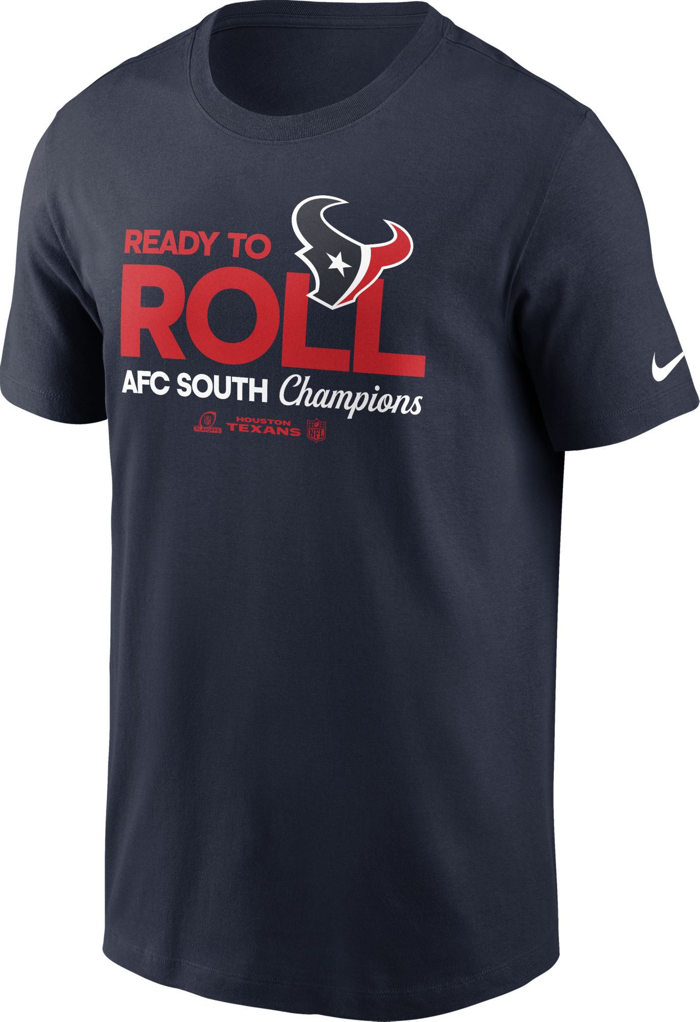 Nike Men's Houston Texans 2024-2025 AFC South Division Champions Marine Locker Room T-Shirt