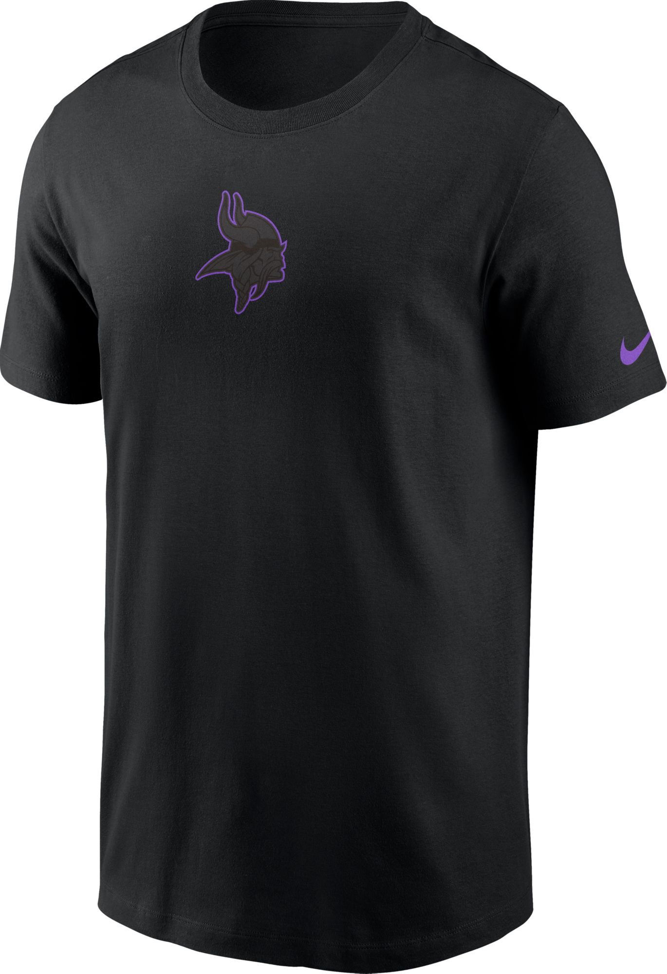 Nike Men's Minnesota Vikings Color Pop Black Short Sleeve T-Shirt