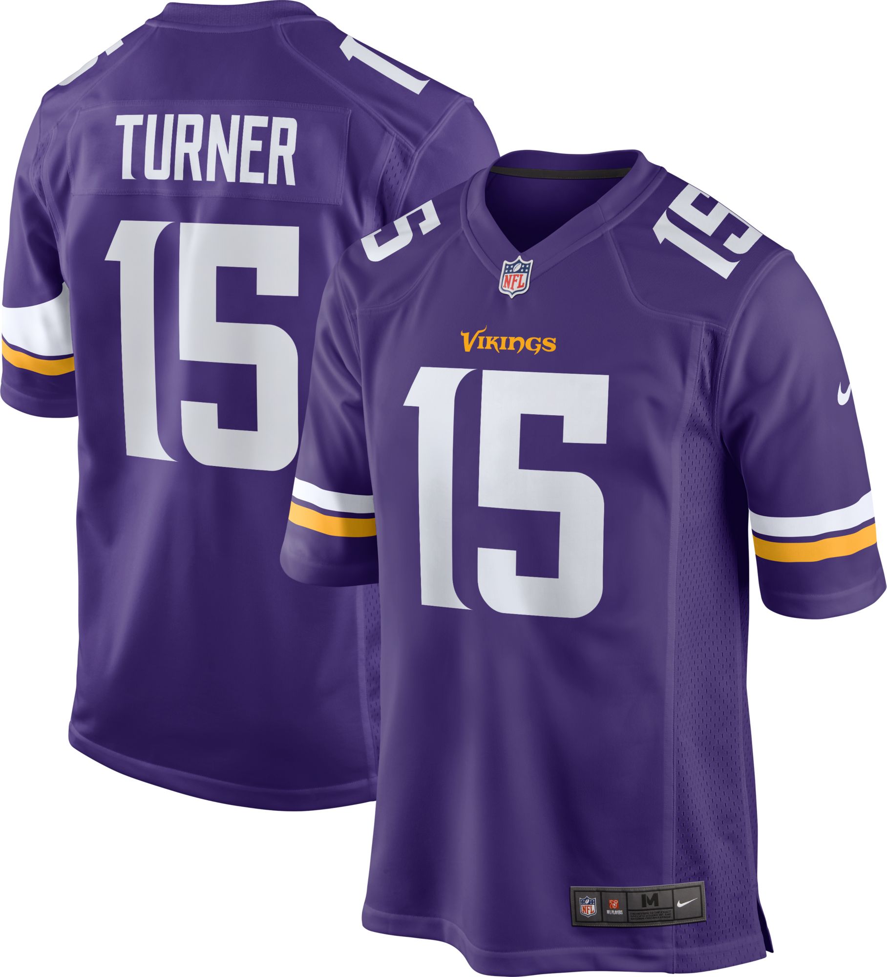 Nike Men's Minnesota Vikings Dallas Turner Purple Game Jersey