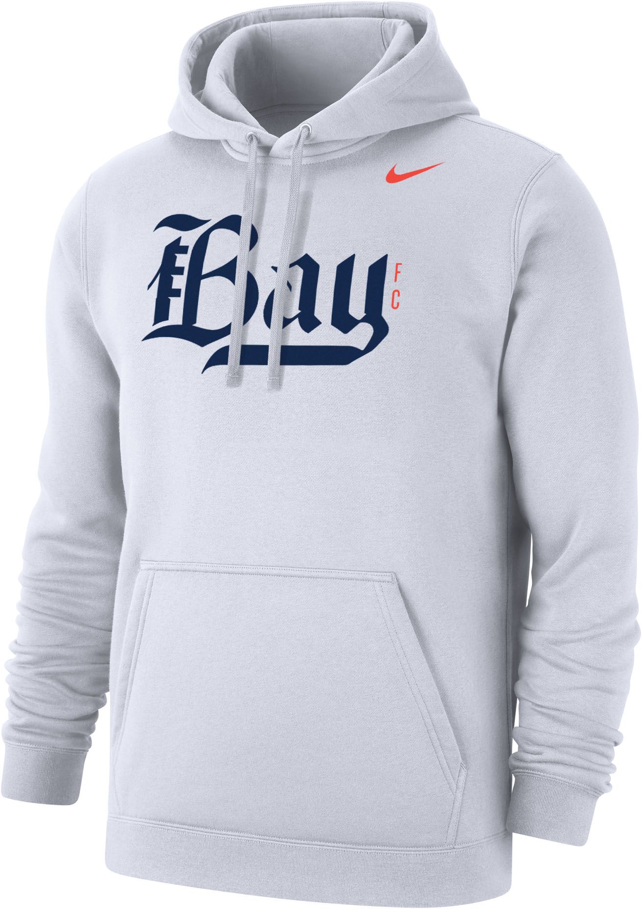 Nike Adult Bay FC Club Team Logo White Pullover Hoodie