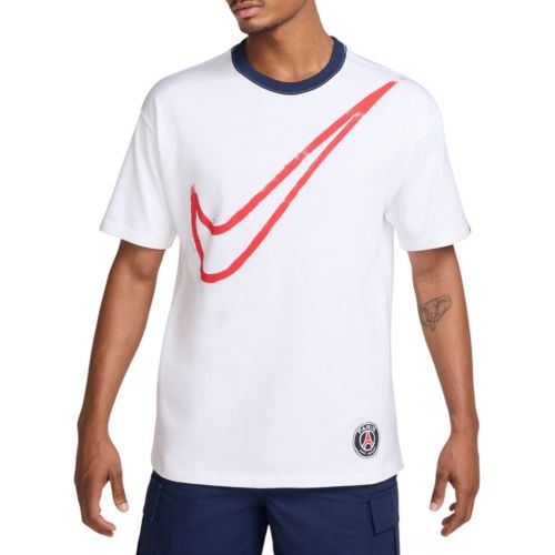 【NIKE】Paris Saint-Germain Men's Graphic T-Shirt Nike Men's Paris Saint-Germain Blue Graph T-Shirt | Dick's