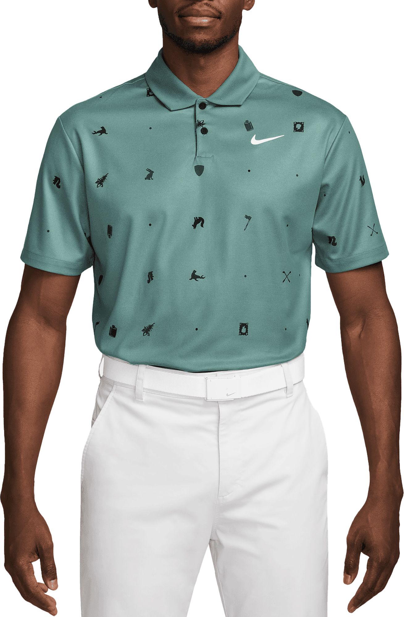 Nike Men's Dri-FIT Tour Icon Print Golf Polo