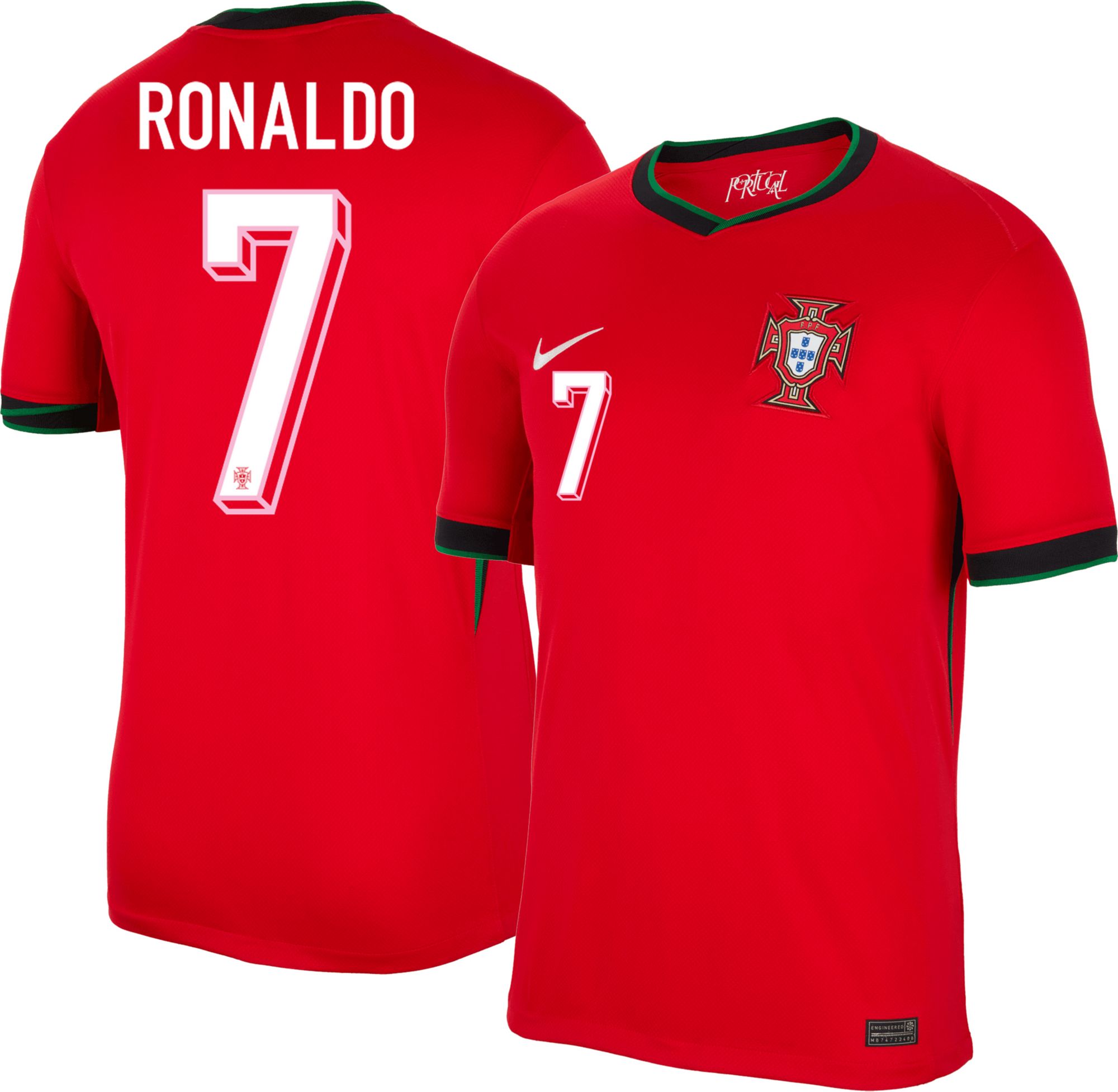 Nike Adult Portugal Cristiano Ronaldo #7 2024 Home Replica Jersey
