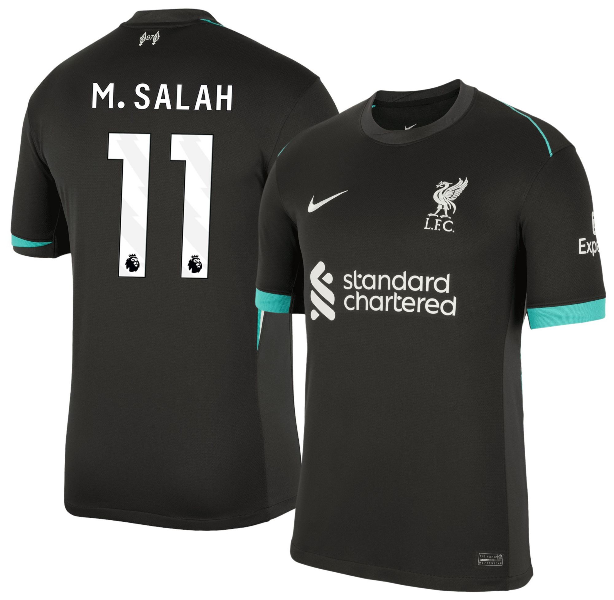 Nike Adult Liverpool FC Mohamed Salah #11 2024-2025 Away Replica Jersey