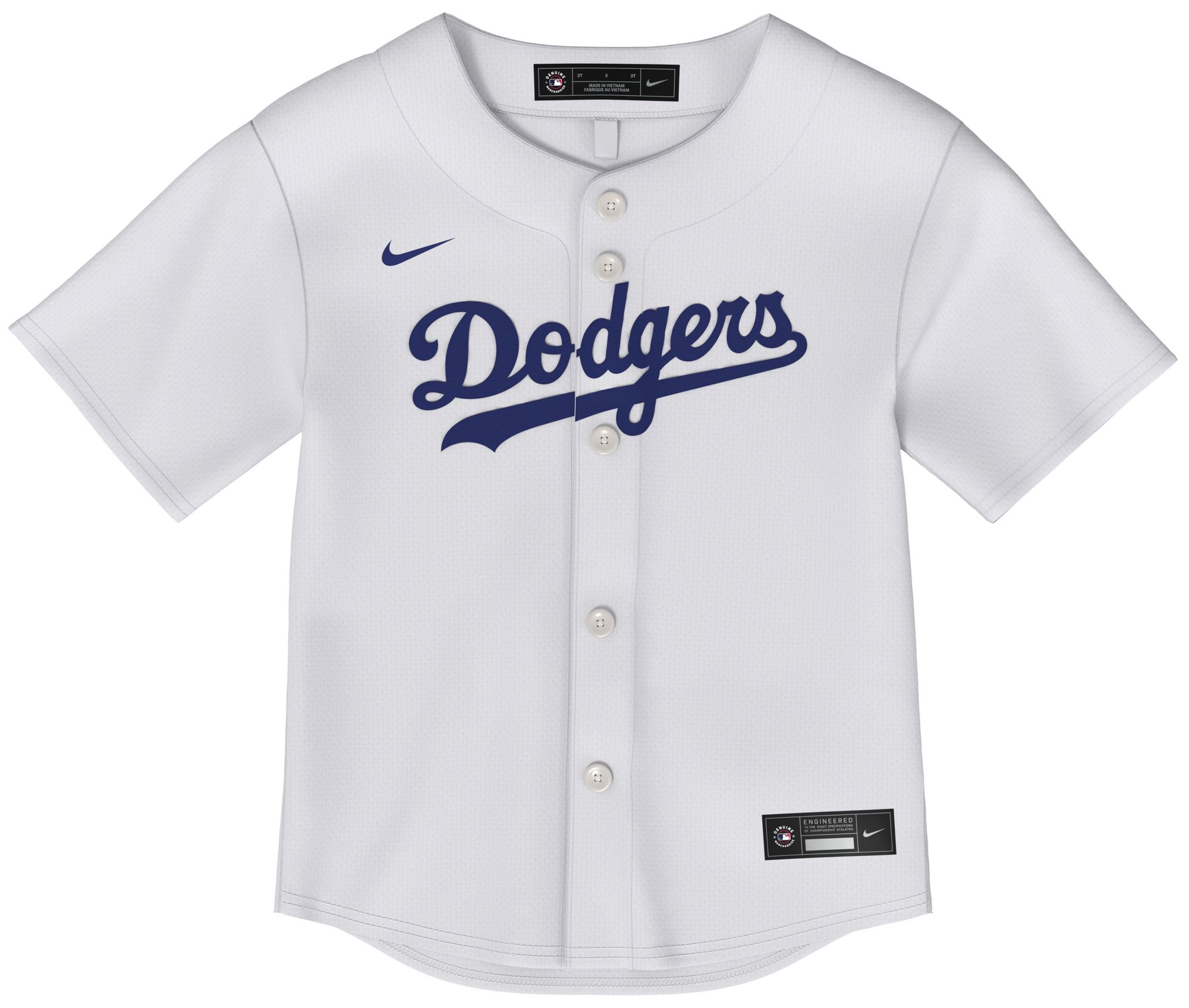 Nike Toddler Los Angeles Dodgers White Replica Jersey