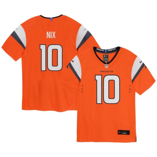 Nike Men's Denver Broncos Bo Nix #10 Orange Game Jersey Dick's