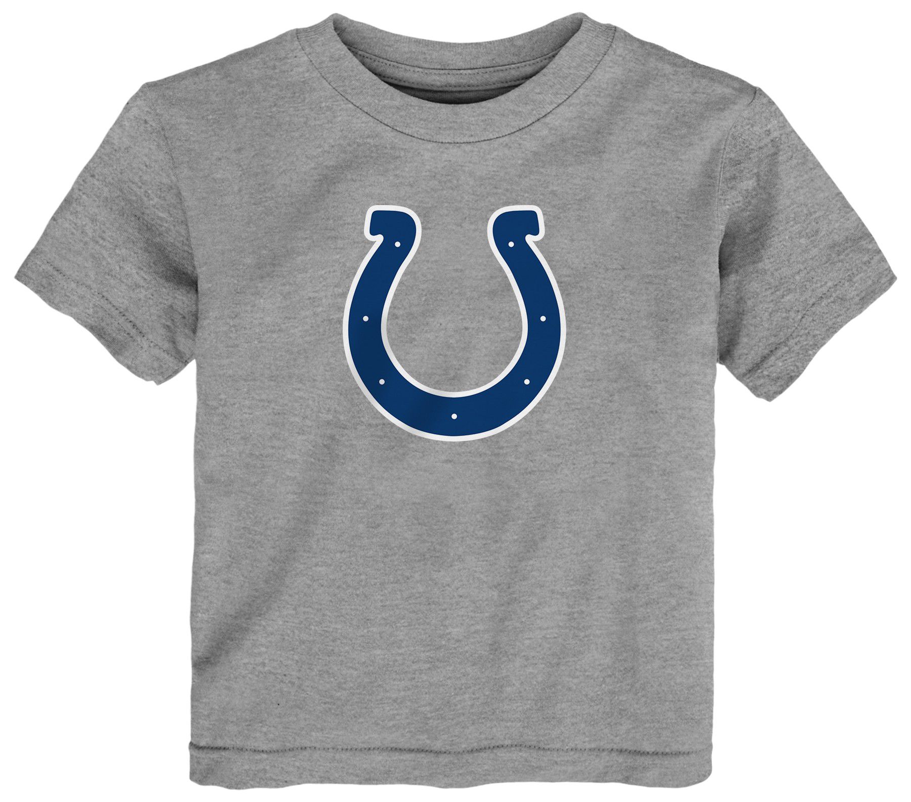 NFL Team Apparel Toddler Indianapolis Colts Heather Grey Logo T-Shirt