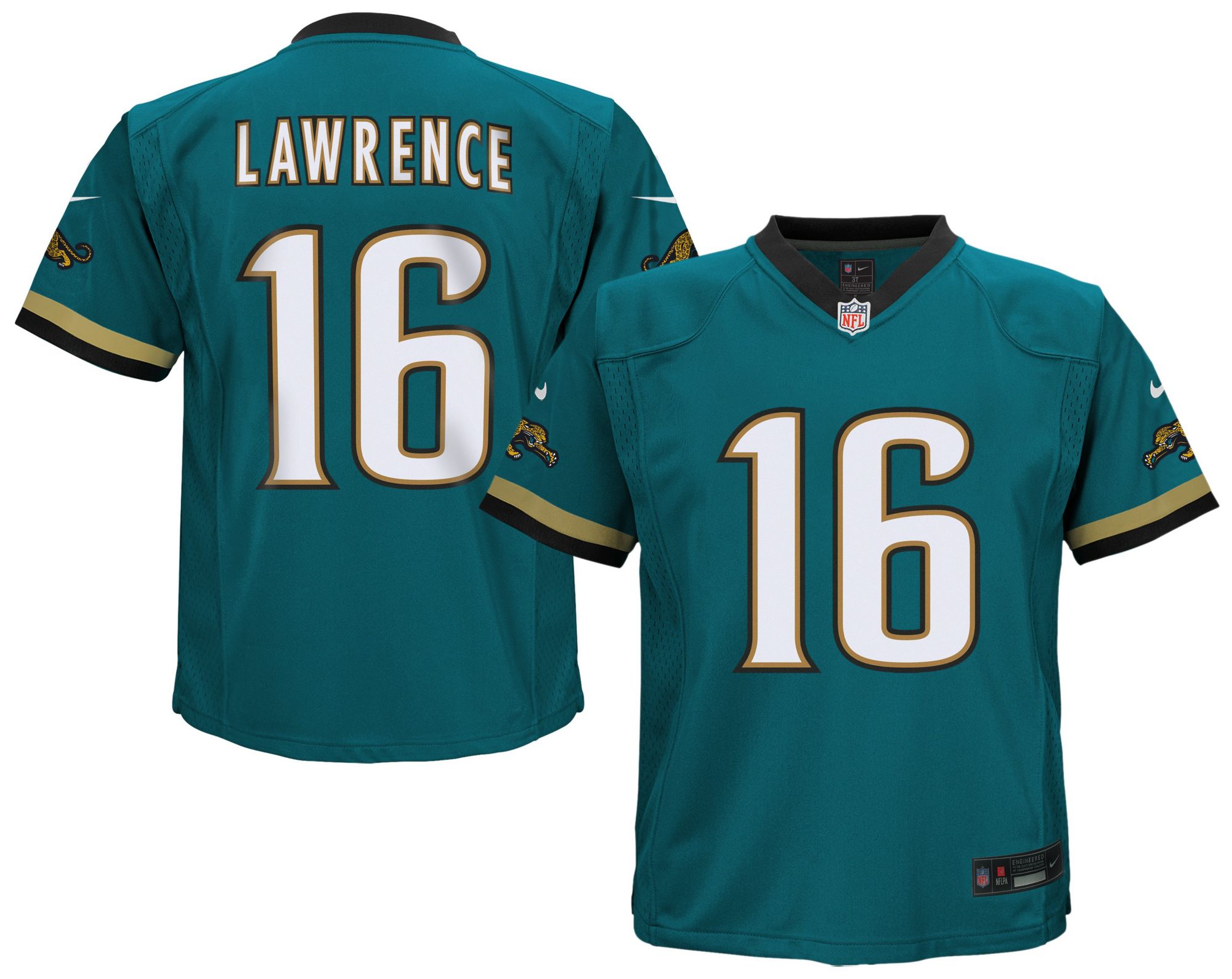 Nike Toddler Jacksonville Jaguars Trevor Lawrence #16 Teal 2nd Alternate Game Jersey