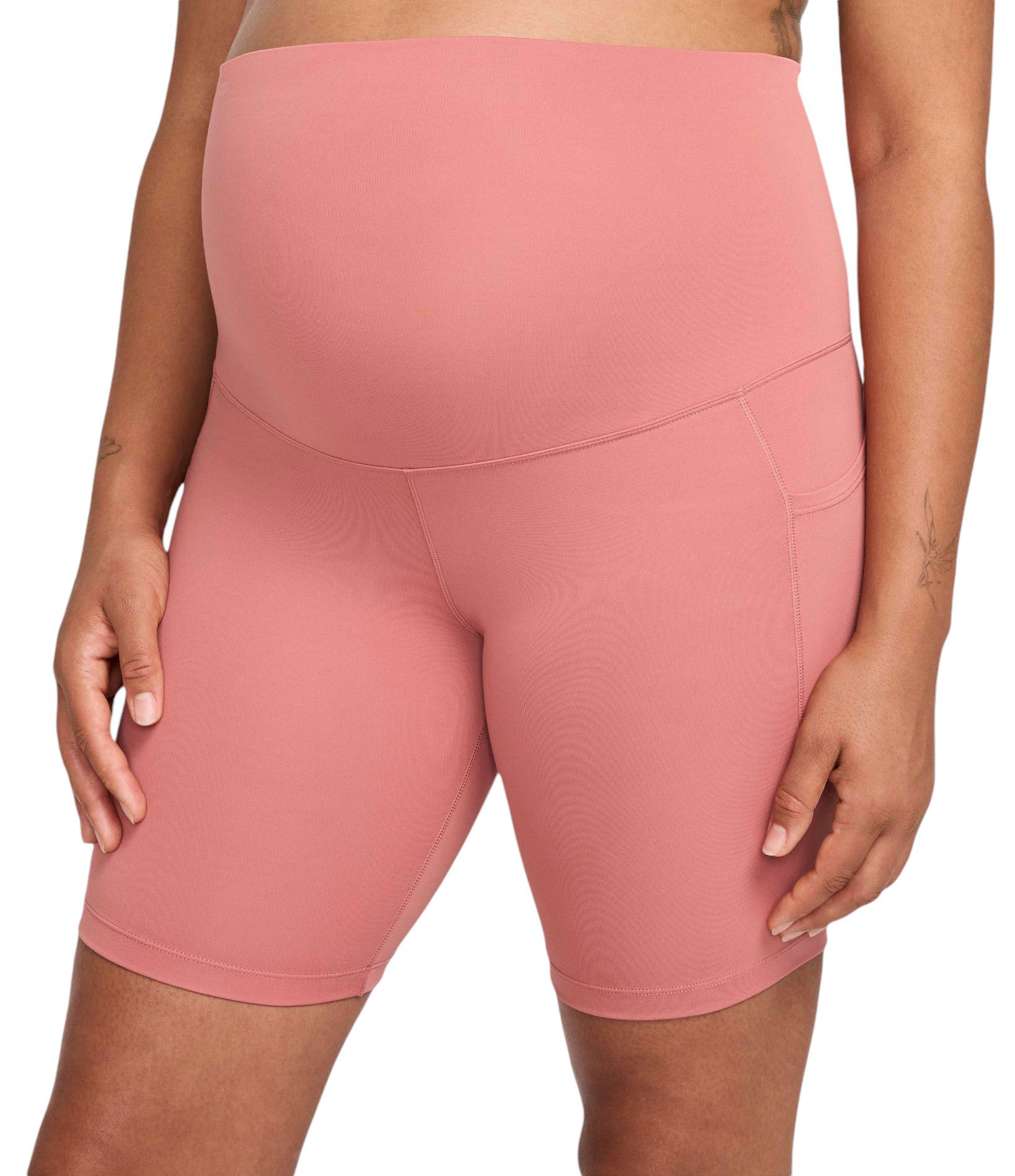 Nike Women's One Maternity Dri-FIT High-Waisted 8" Biker Shorts