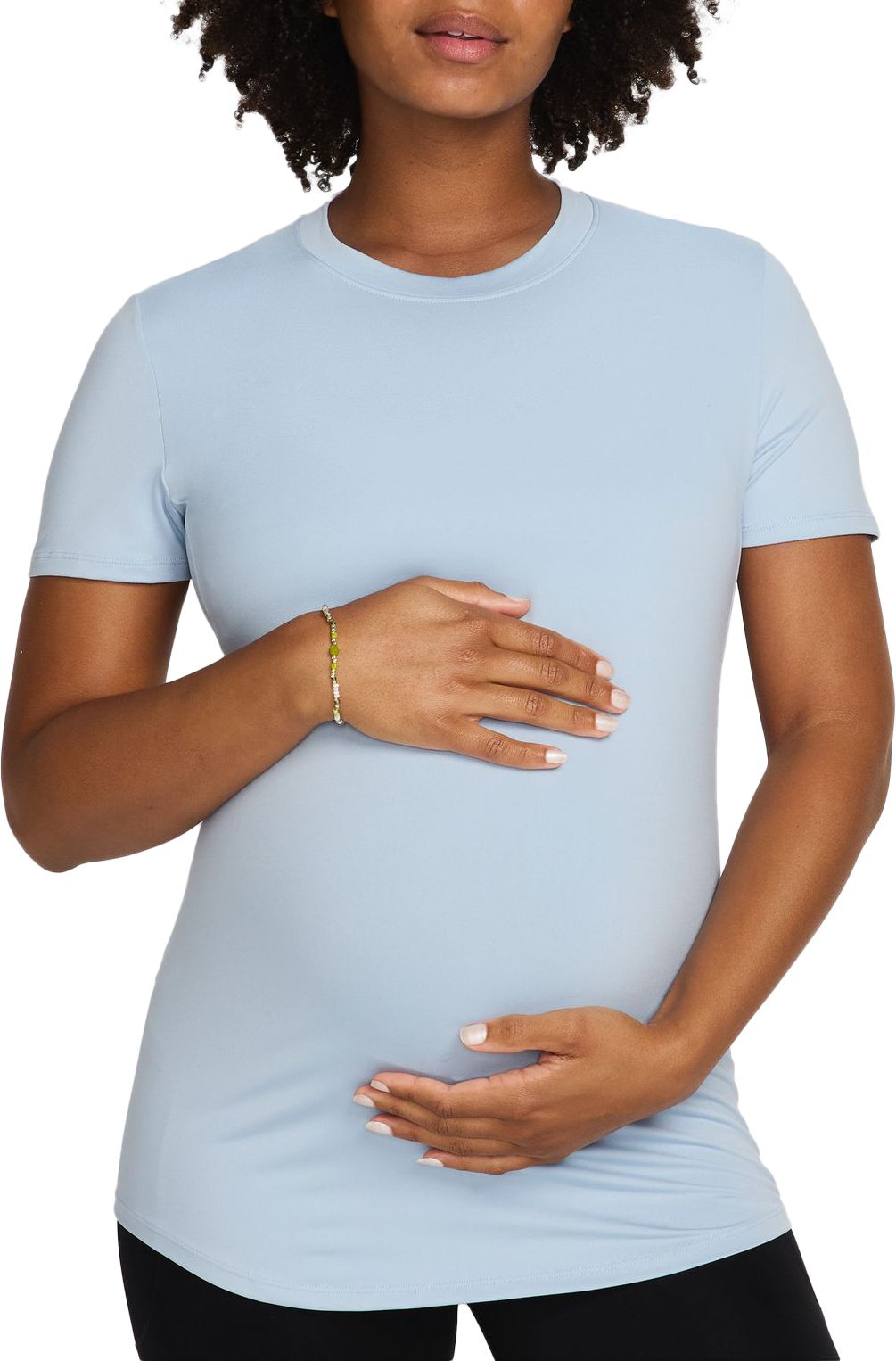 Nike Women's One Maternity Dri-FIT Slim-Fit Short-Sleeve Top