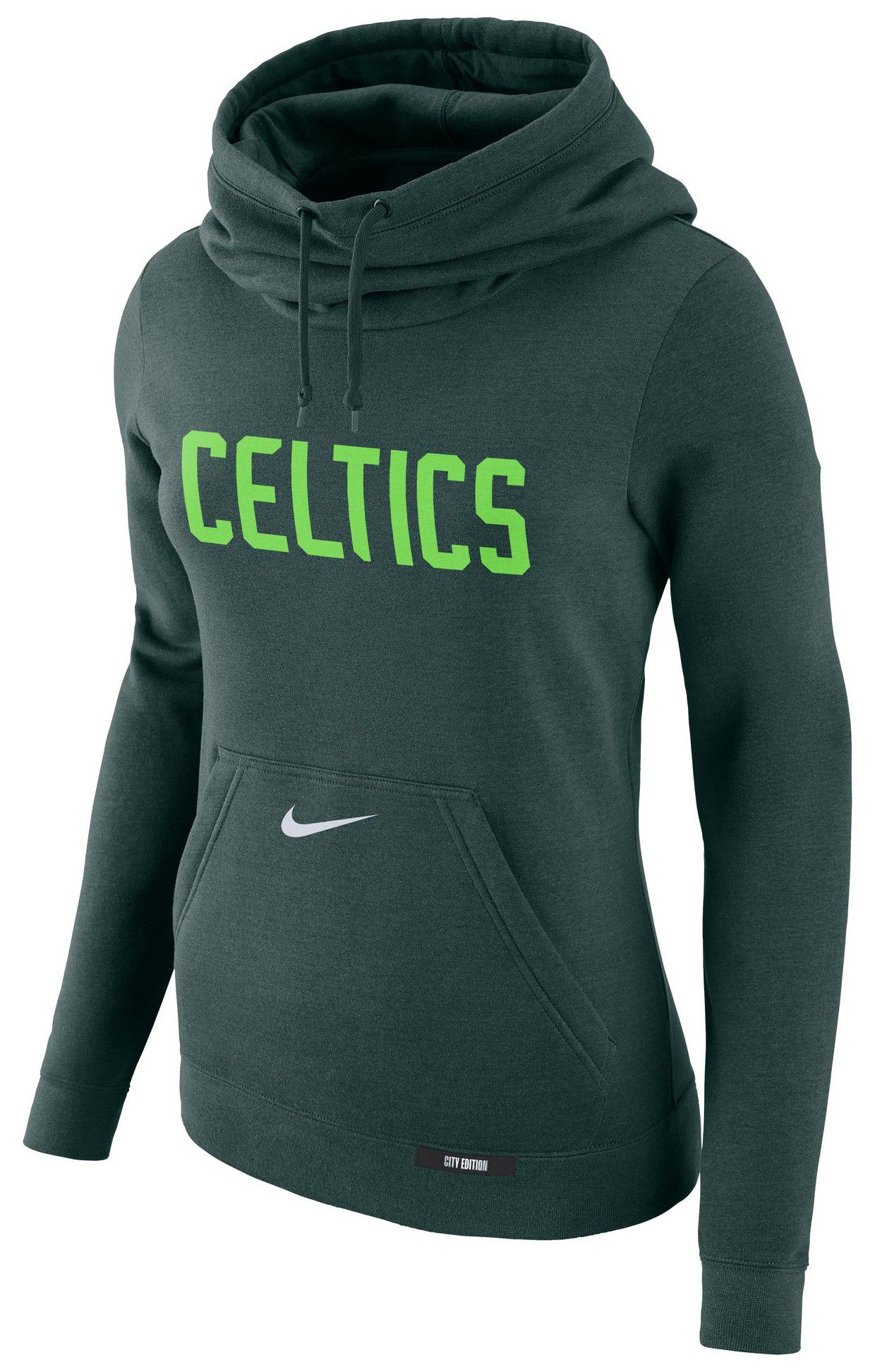Nike Women's 2024-25 City Edition Boston Celtics Club Fleece Funnel Hoodie