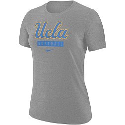 Nike Women's UCLA Bruins Grey Cotton Softball T-Shirt