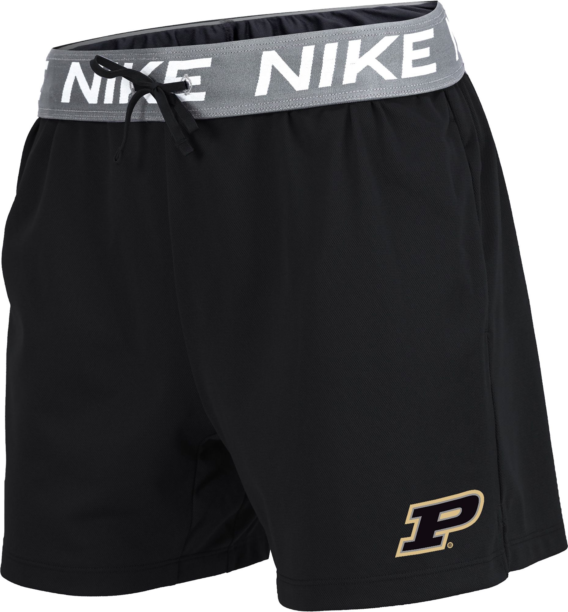 Nike Women's Purdue Boilermakers Black Dri-FIT Logo Attack Training Shorts