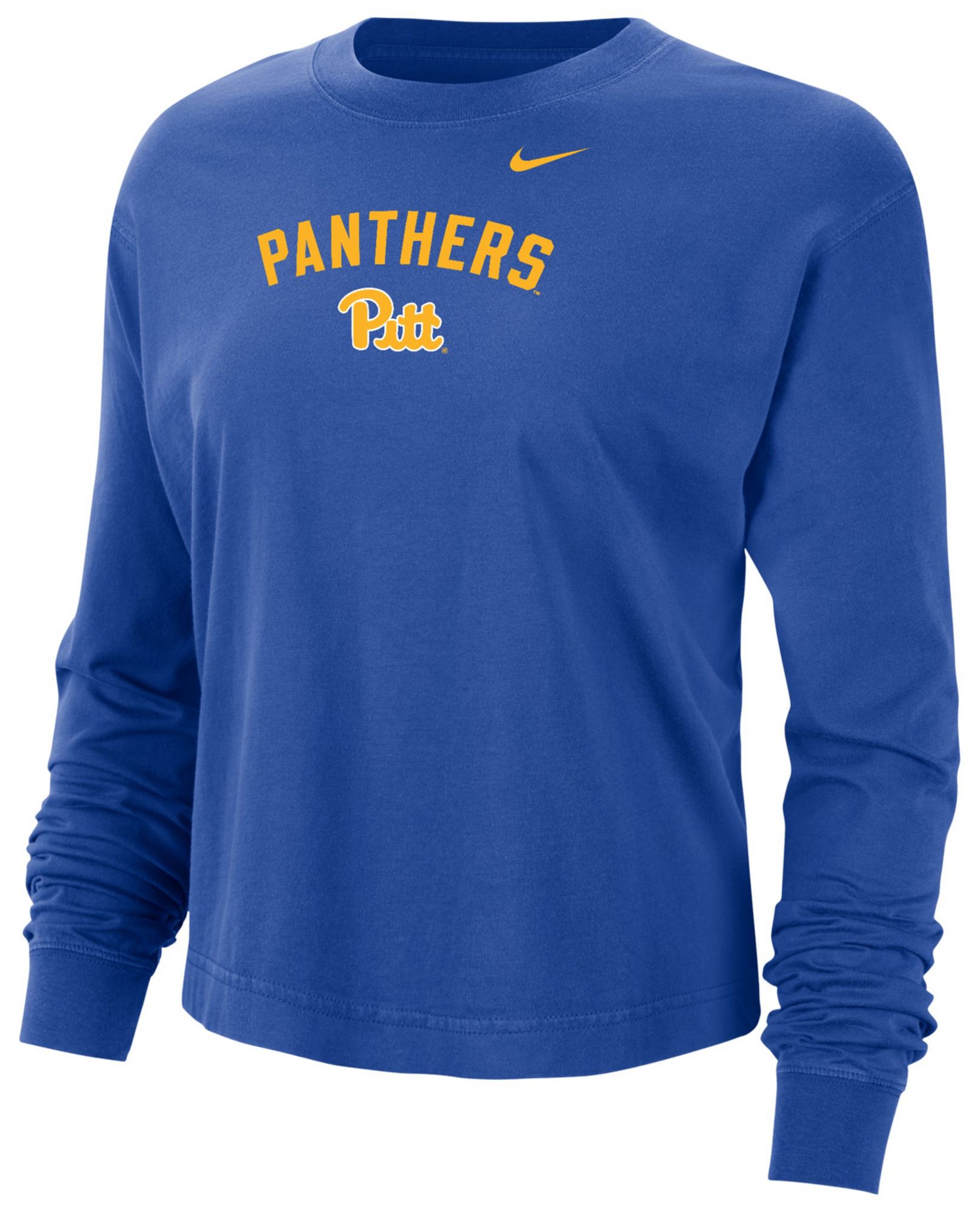 Nike Women's Pitt Panthers Royal Blue Boxy Long Sleeve Shirt