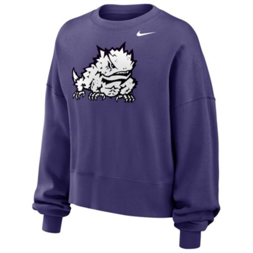 Nike Men's TCU Horned Frogs Purple Dri-FIT Sideline Pullover