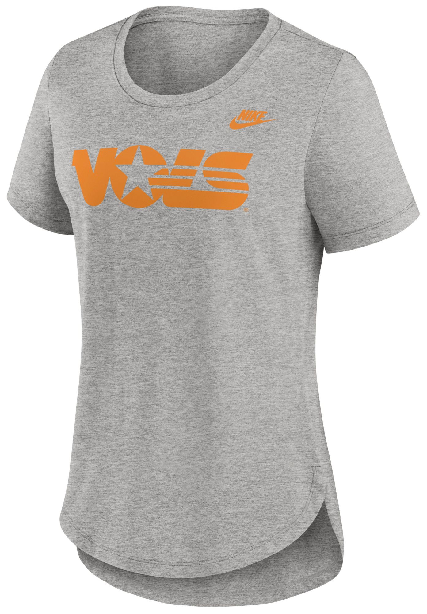 Nike Women's Tennessee Volunteers Grey Heather Legacy Logo T-Shirt