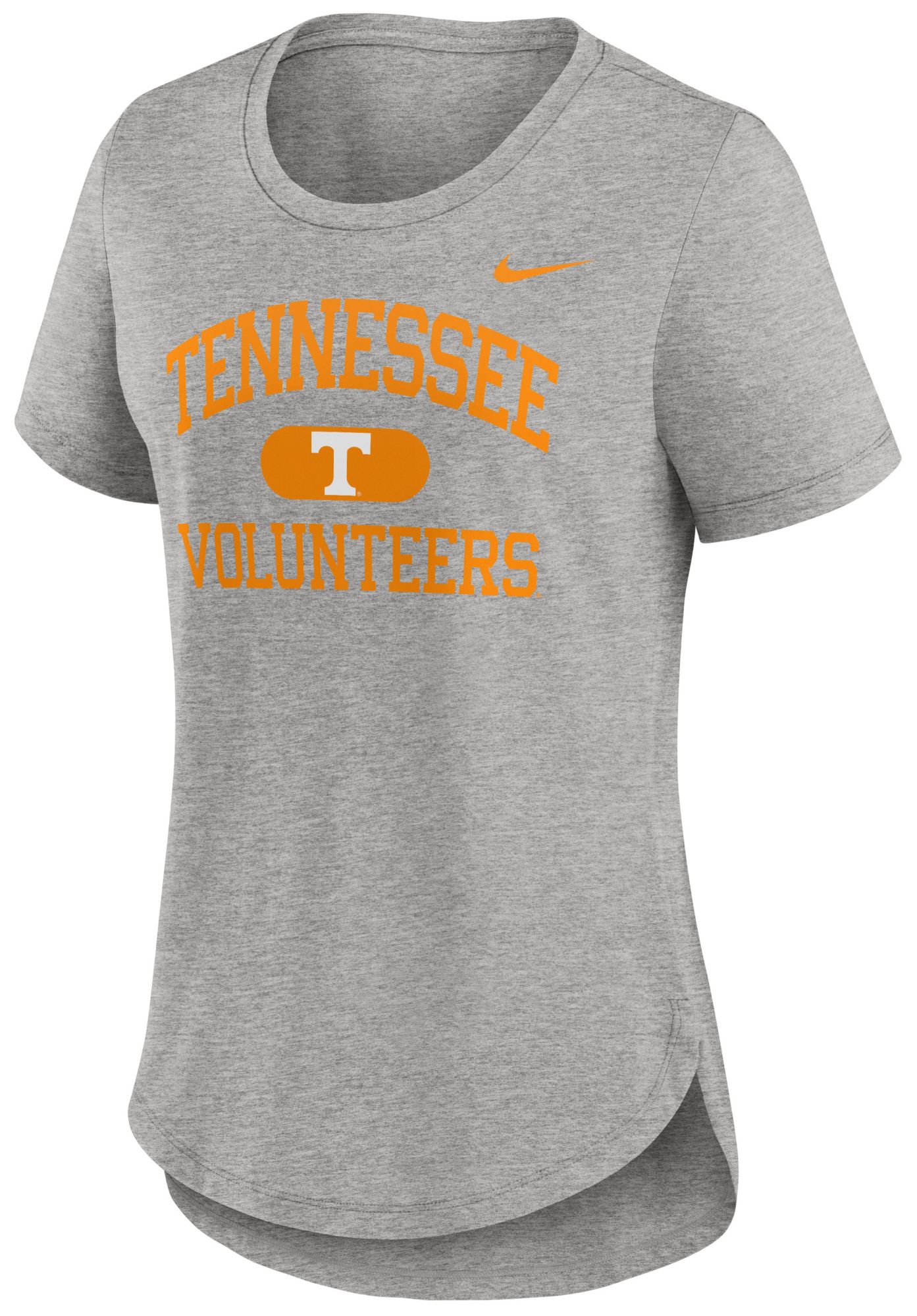 Nike Women's Tennessee Volunteers Dark Grey Heather Tri-Blend V-Neck T-Shirt