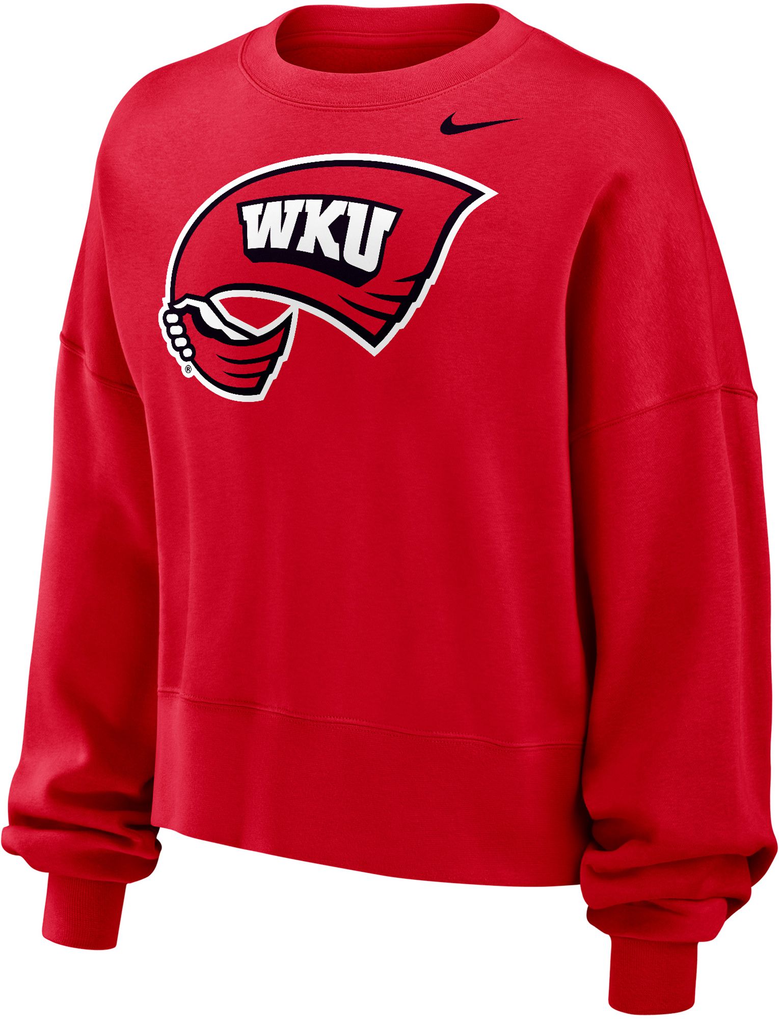 Nike Women's Western Kentucky Hilltoppers Red Club Fleece Phoenix Crew Neck Sweatshirt