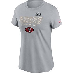 Women's Fanatics Branded Heather Gray San Francisco 49ers Super Bowl LVIII  Plus Size Quick Pass Long Sleeve T-Shirt