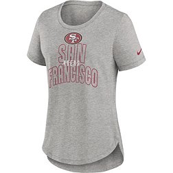Nike Women's San Francisco 49ers Tri-Blend Overlap T-Shirt