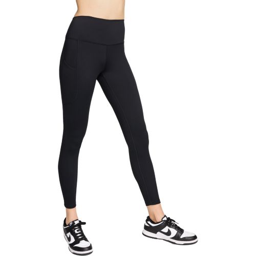 ★Nike★ Therma Fit One High Waist 78 Leggings W Black White Nike Women's Therma-FIT One High-Waisted 7/8 Leggings Black