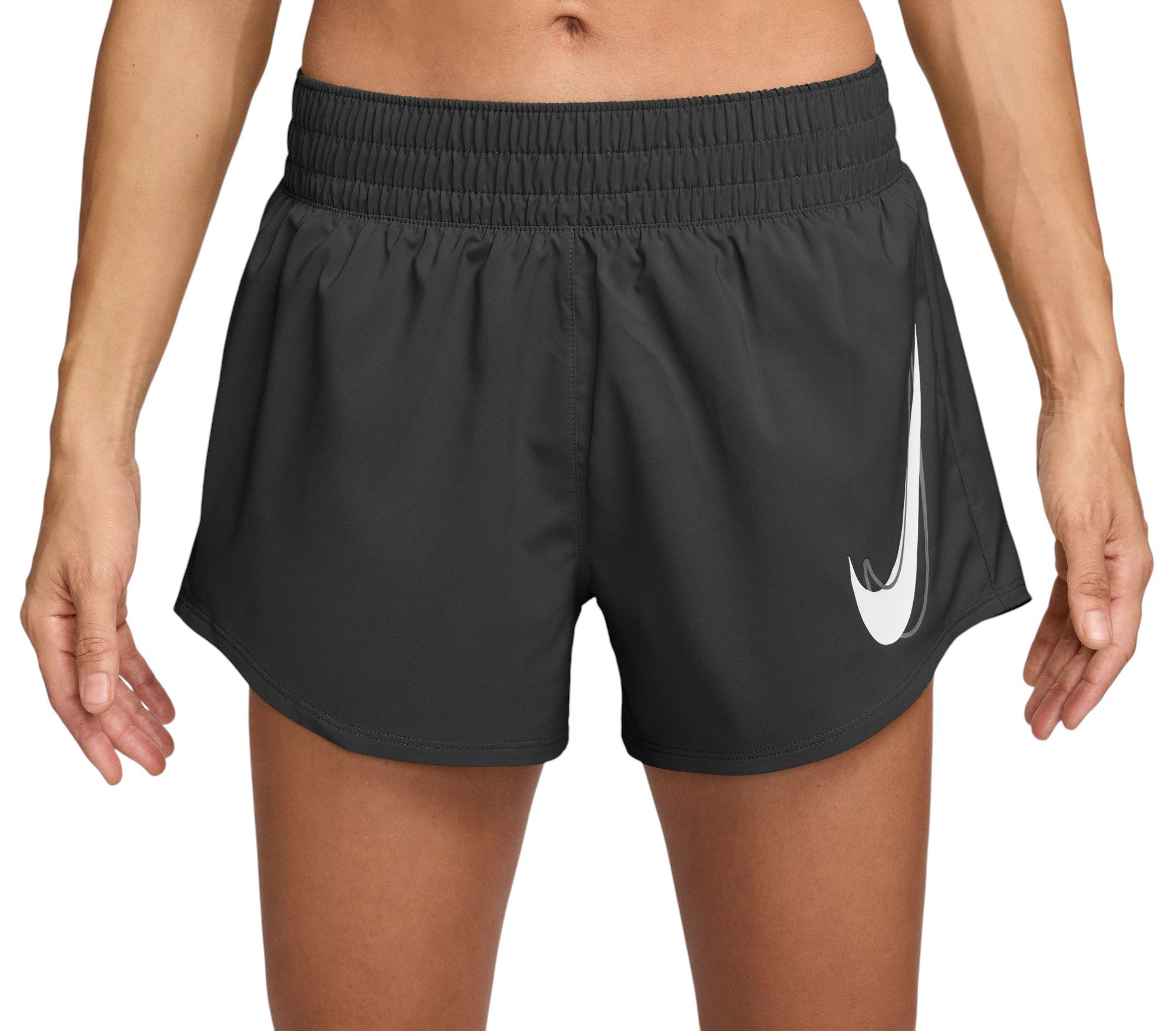 Nike Women's One Swoosh Dri-FIT Brief-Lined Running Shorts