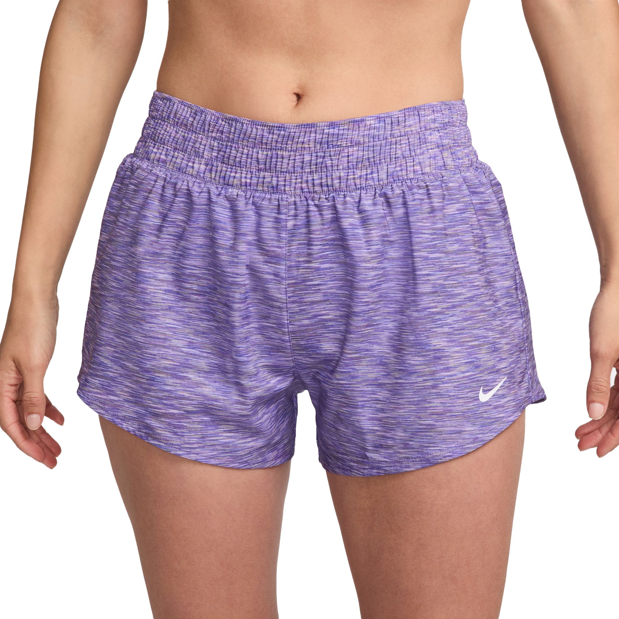 Nike Women's One Dri-FIT Mid-Rise 3" Brief-Lined Shorts