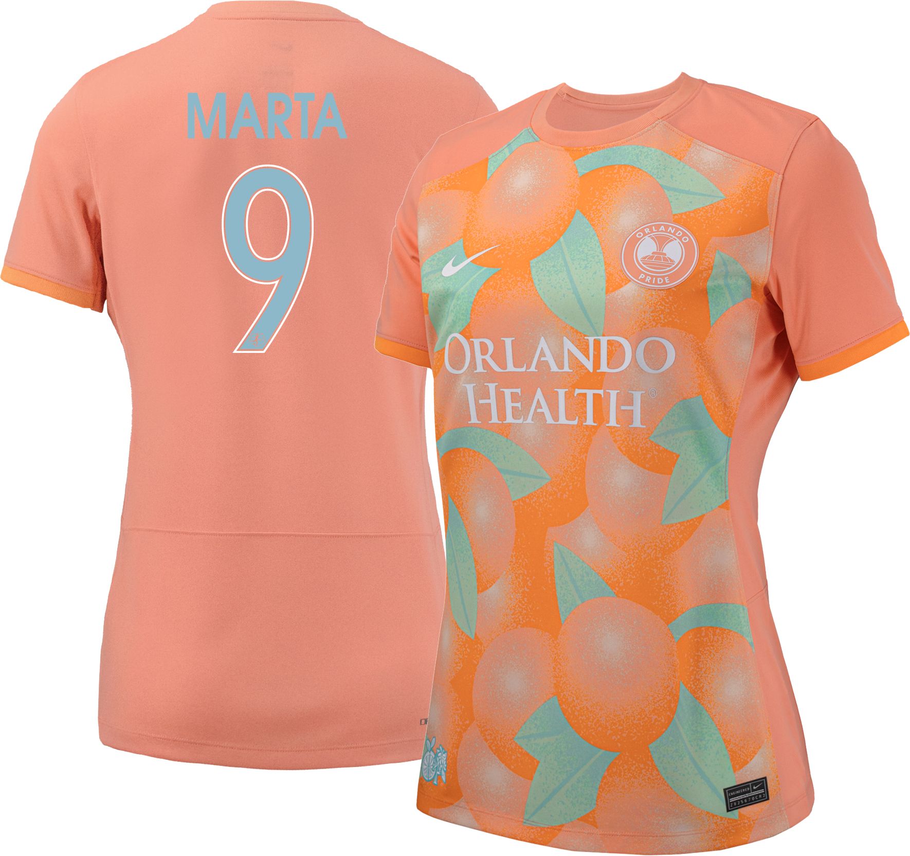 Nike Women's Orlando Pride Marta #9 2024 Away Replica Jersey
