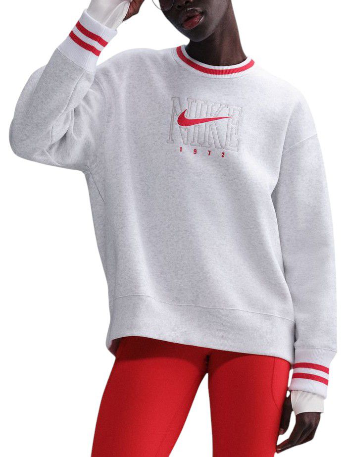 Nike Women's Sportswear Phoenix Fleece Oversized Crewneck Graphic Sweatshirt