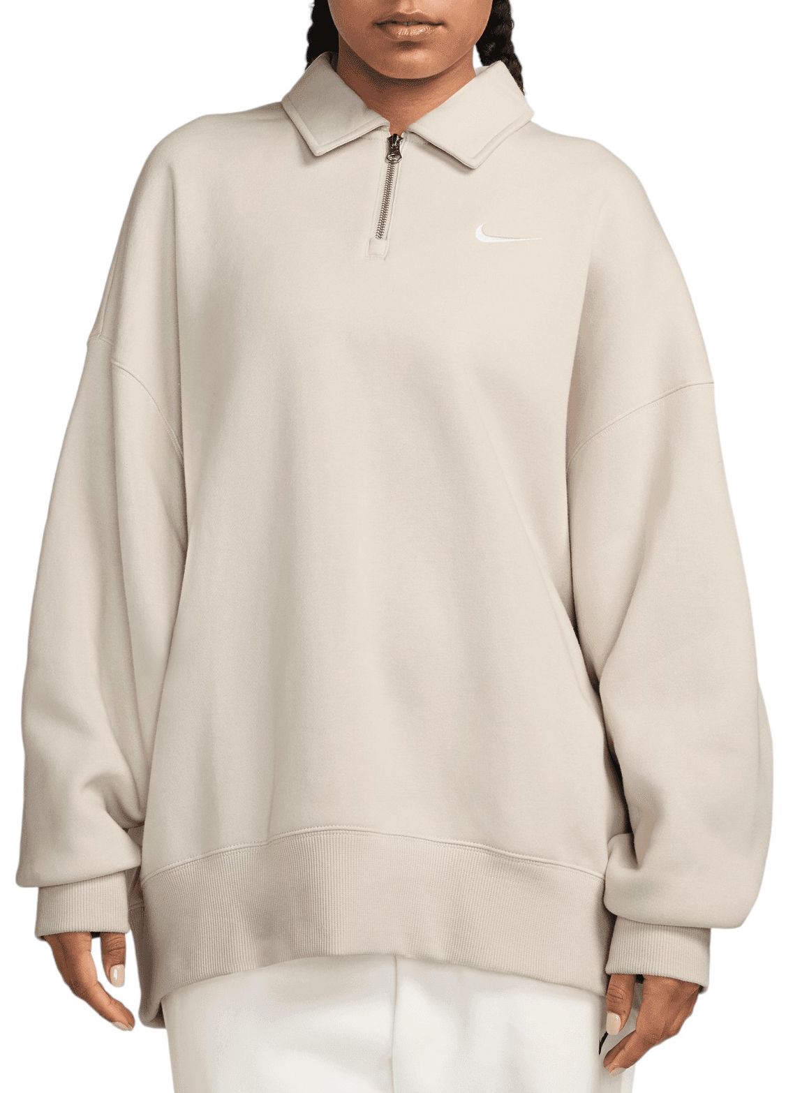 Nike Women's Sportswear Phoenix Fleece Oversized 1/4-Zip Polo