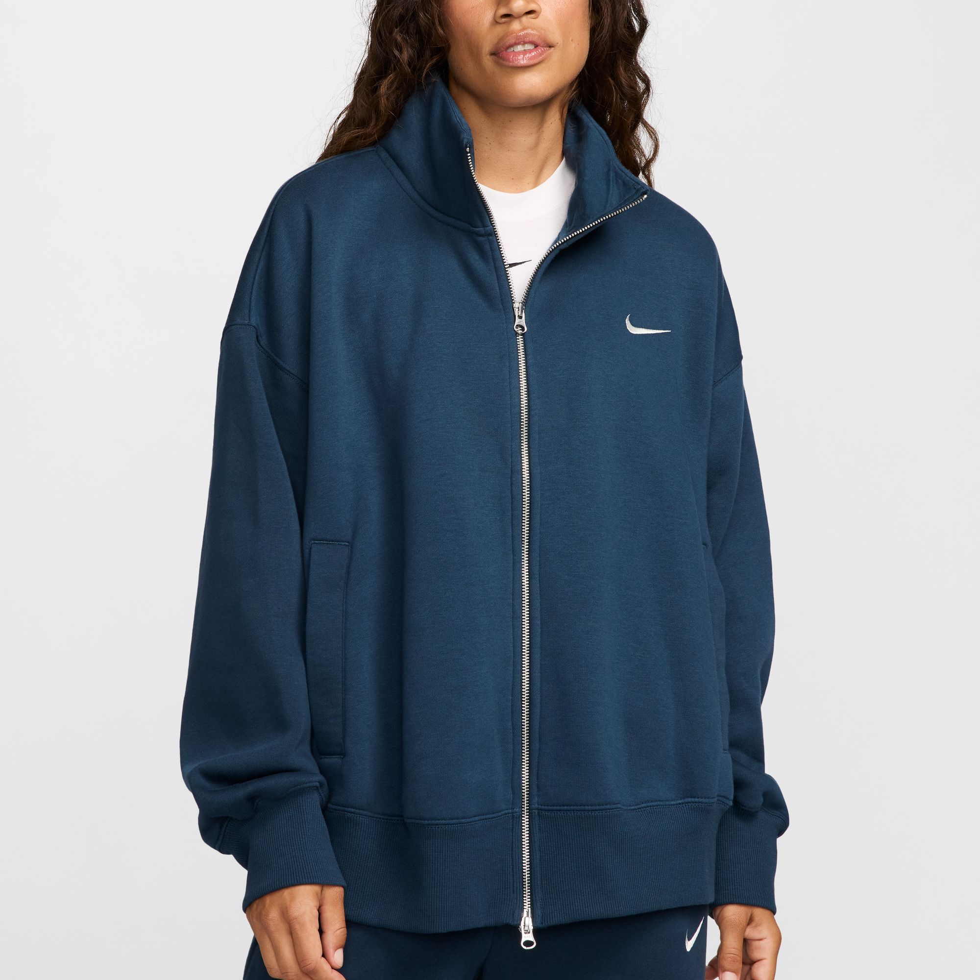Nike Women's Sportswear Phoenix Fleece Oversized Track Jacket (Plus Size)