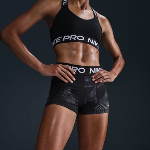 ★NIKE☆Nike Pro Women's Mid-Rise 3\" Mesh-Paneled Shorts Nike Pro Women's Mid-Rise 3