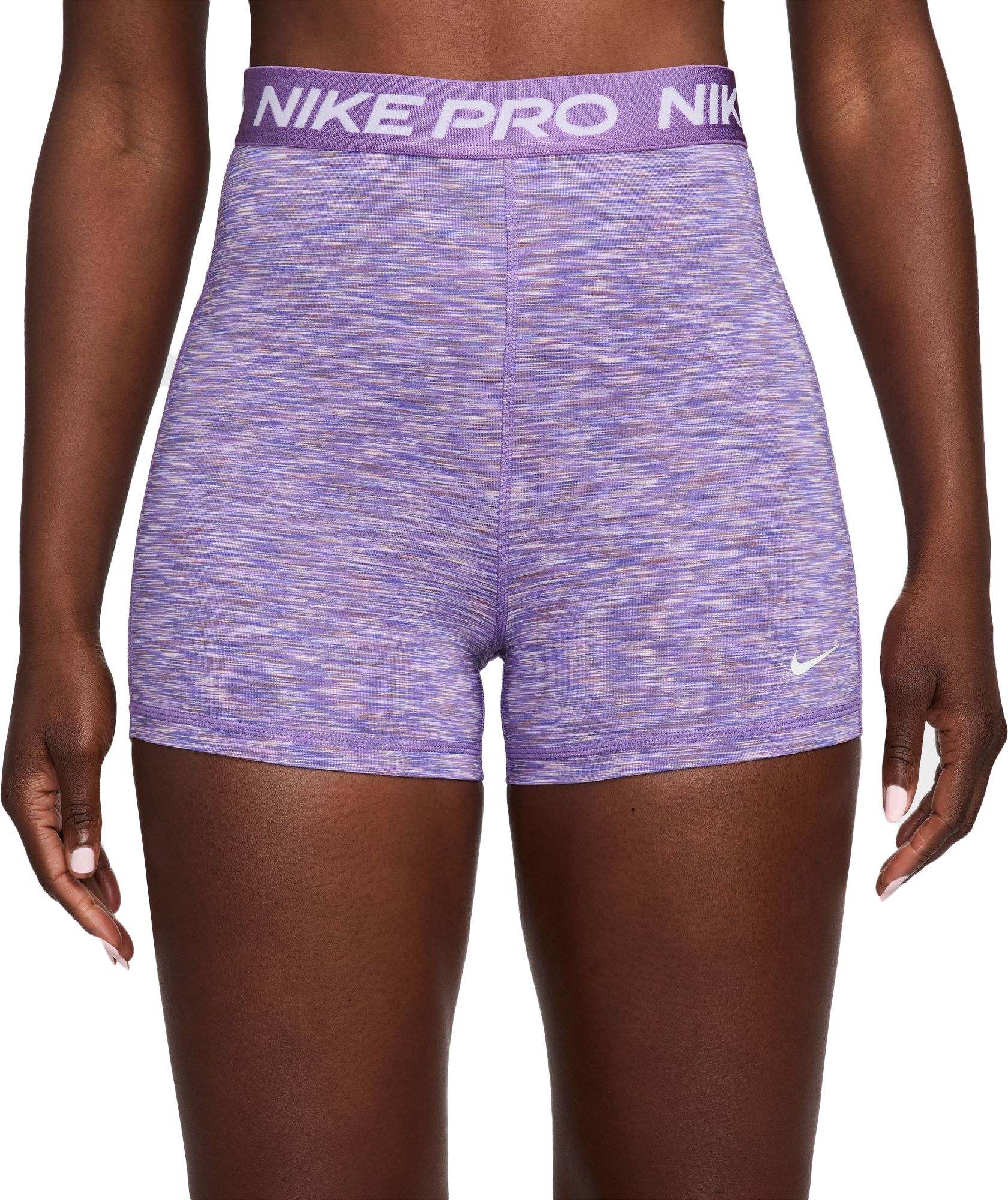 Nike Women's Pro 3” Spacedye Shorts - Pink
