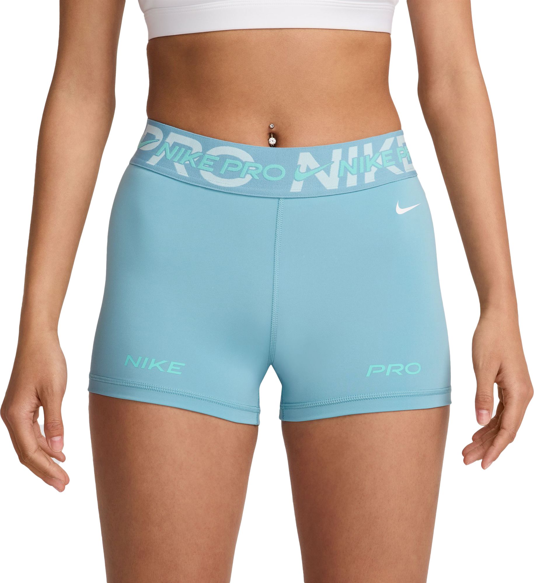 Nike Women's Pro Mid-Rise 3" Graphic Biker Shorts