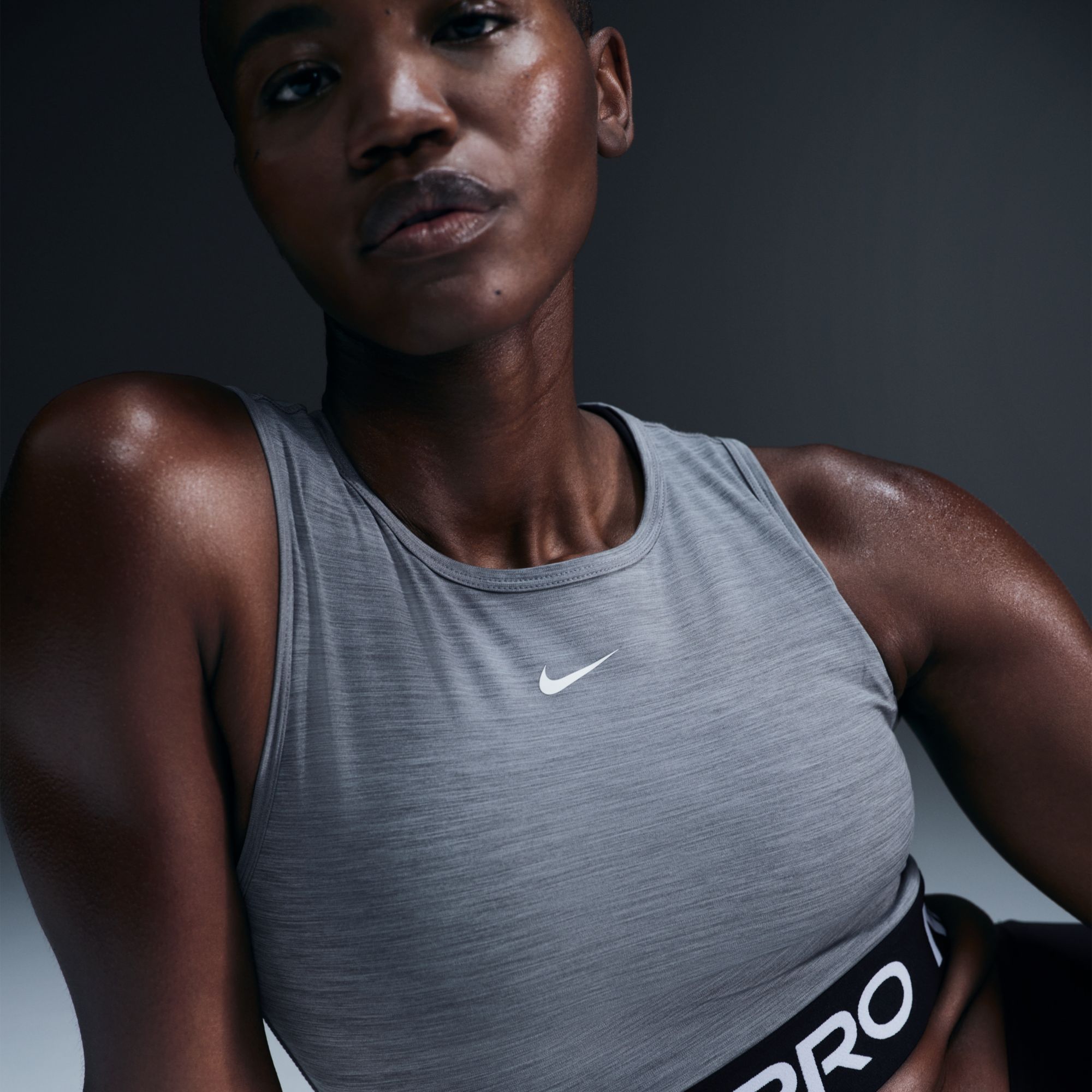 Nike Women's Pro Dri-FIT Cropped Tank Top