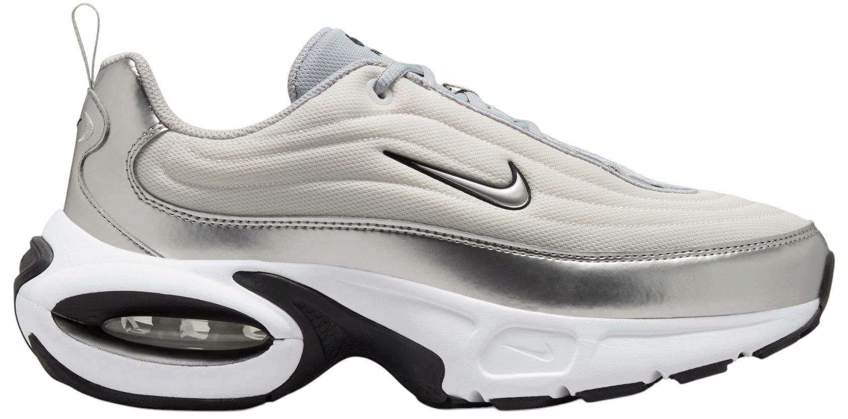 Metallic Silver/Black
