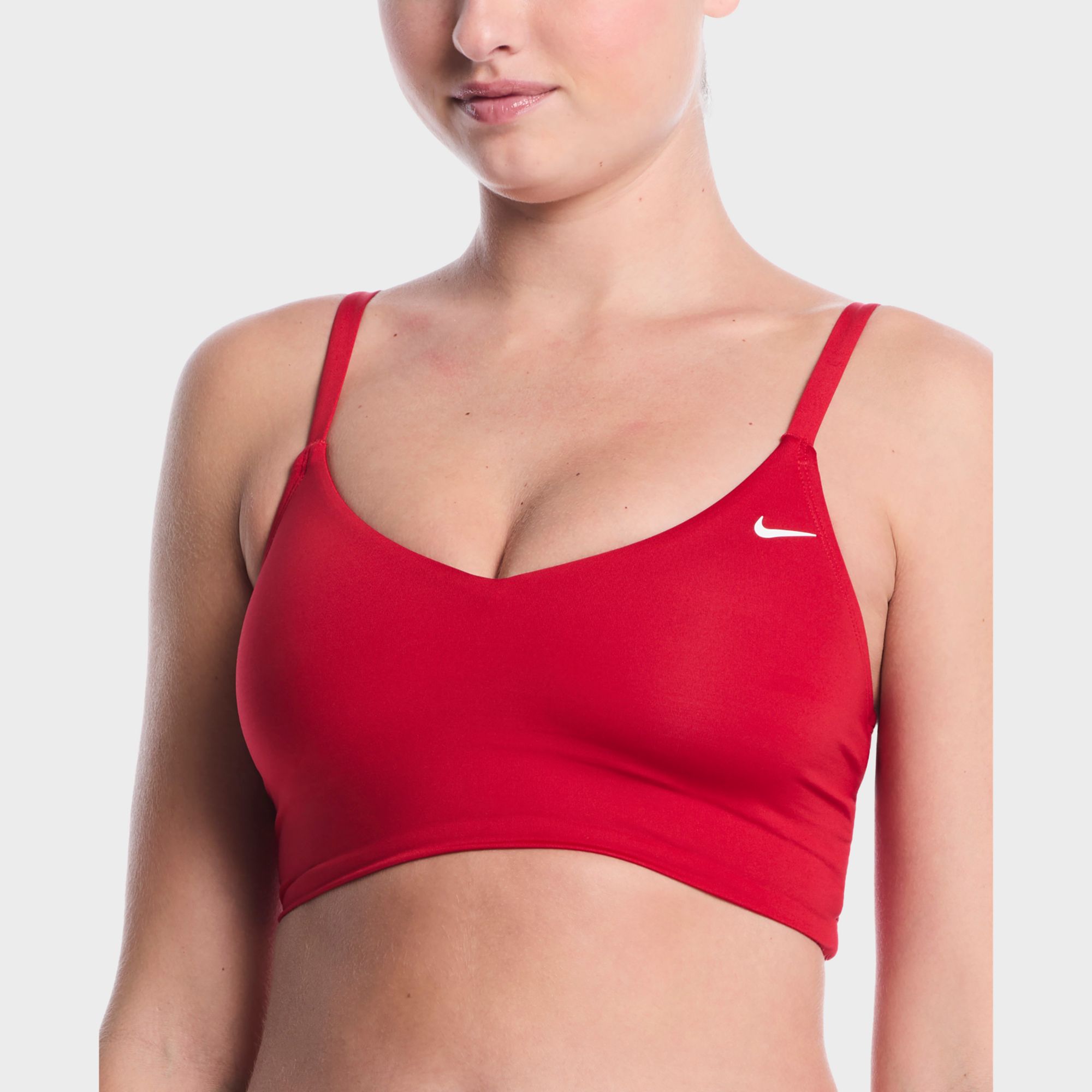 Nike Women's Essentials V-Neck Midkini Swim Top