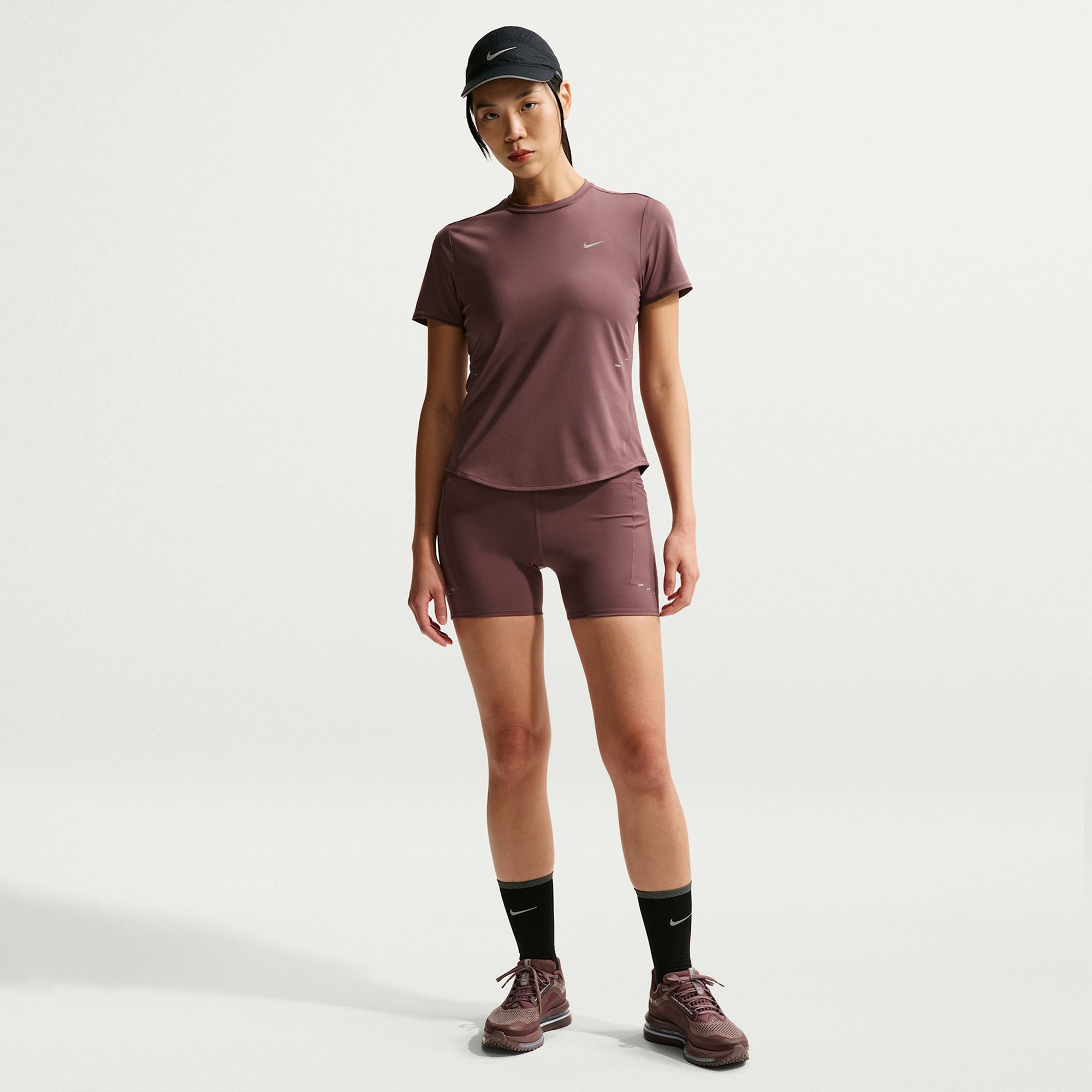 Nike Women's Swift High-Waisted 4" Tight Running Shorts with Pockets