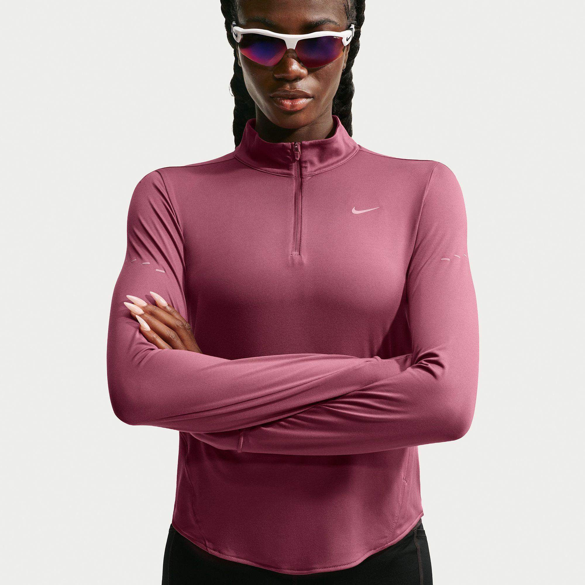 Nike Women's Swift Dri-FIT UV 1/4-Zip Running Pullover