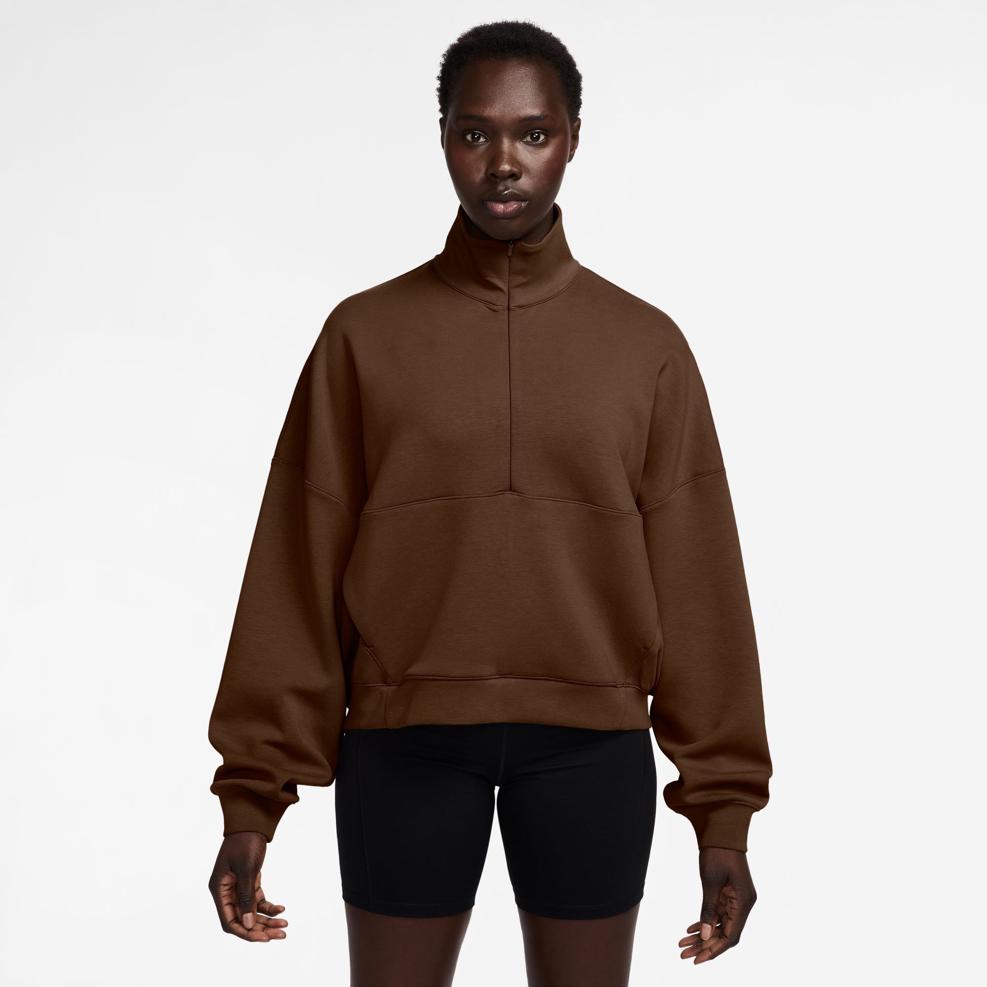 Nike Women's 24.7 ImpossiblySoft Oversized 1/2 Zip Sweatshirt