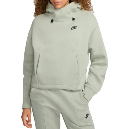 売れ筋商品|||ファナティクス カットソー トップス レディース Nike Women's White Oregon Ducks Colorblock Fleece Oversized Copped Pullover Sweatshirt White Women's Sweatshirts