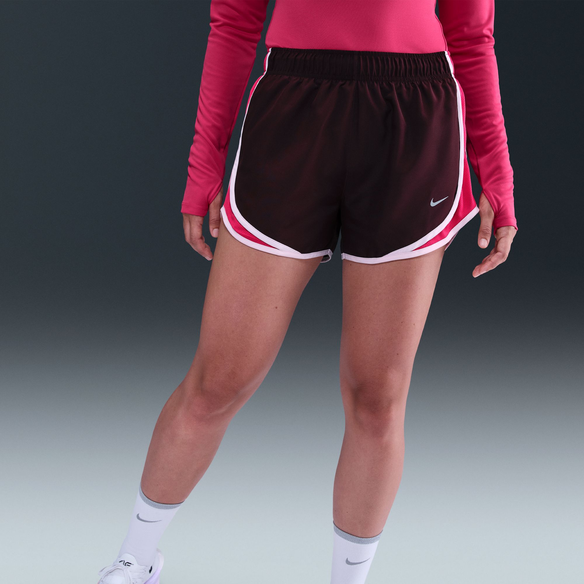 Nike Women's Dri-FIT Tempo Mid-Rise Brief-Lined Running Shorts