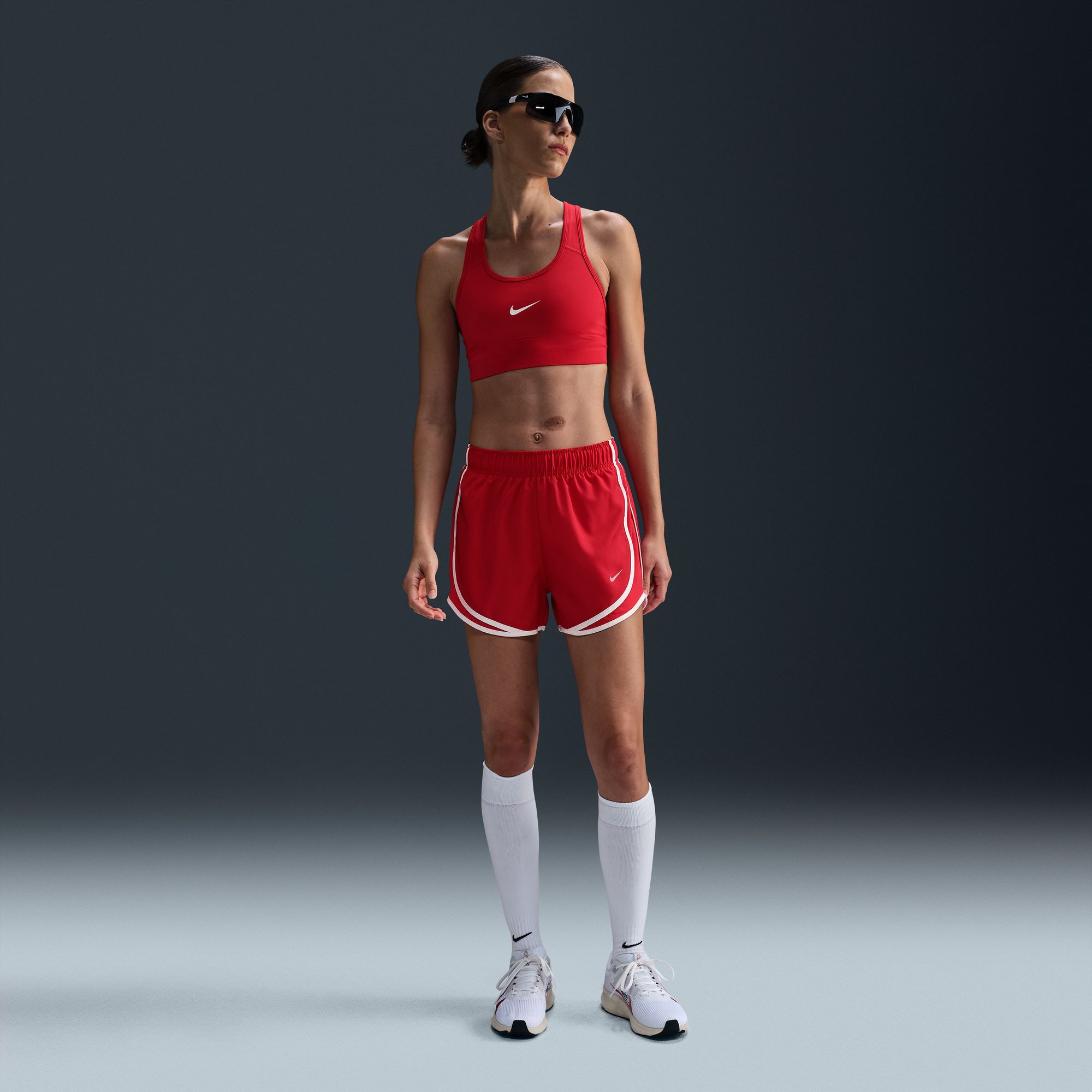 Nike Women's Dri-FIT Tempo Mid-Rise Brief-Lined Running Shorts