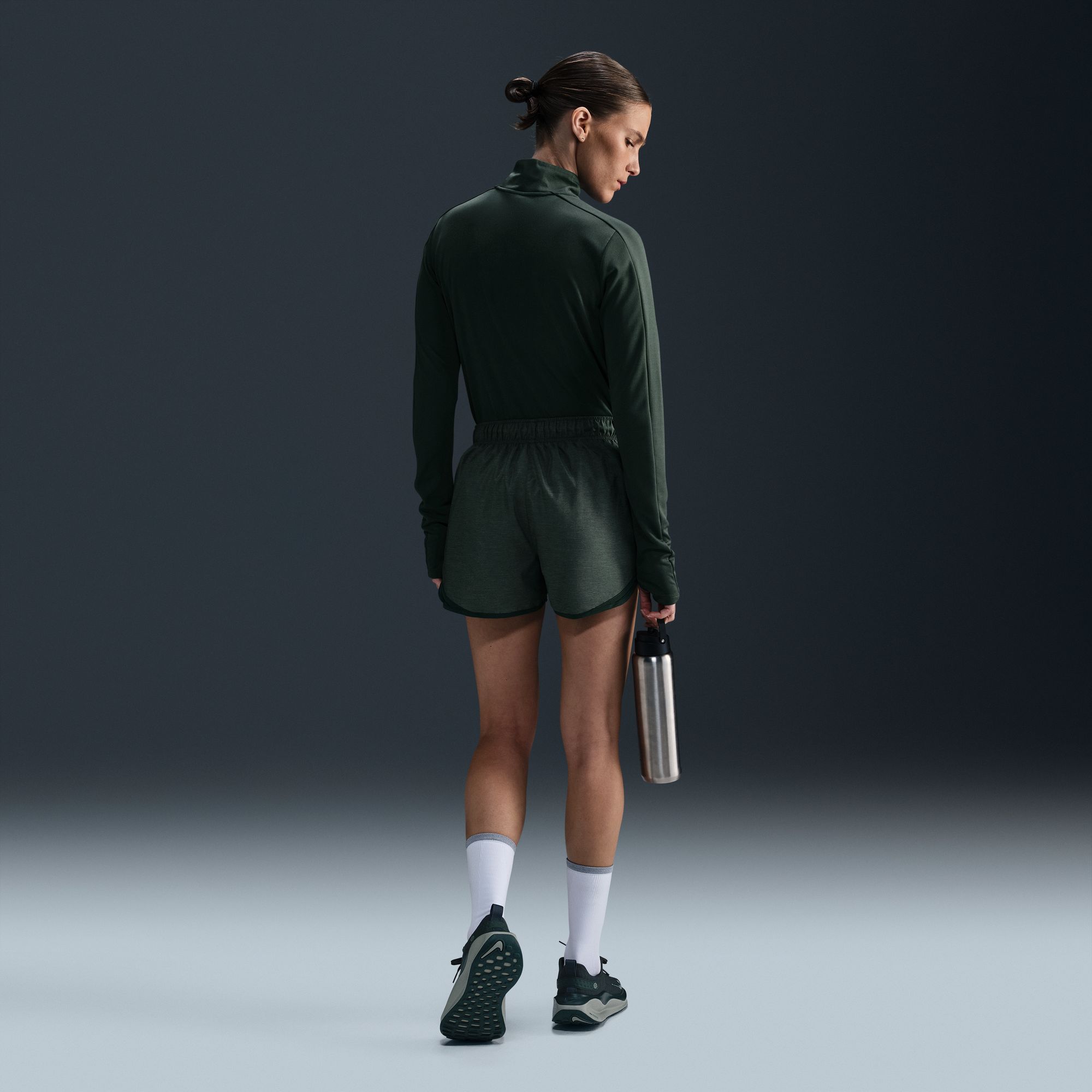 Nike Women's Dri-FIT Tempo Mid-Rise Brief-Lined Running Shorts