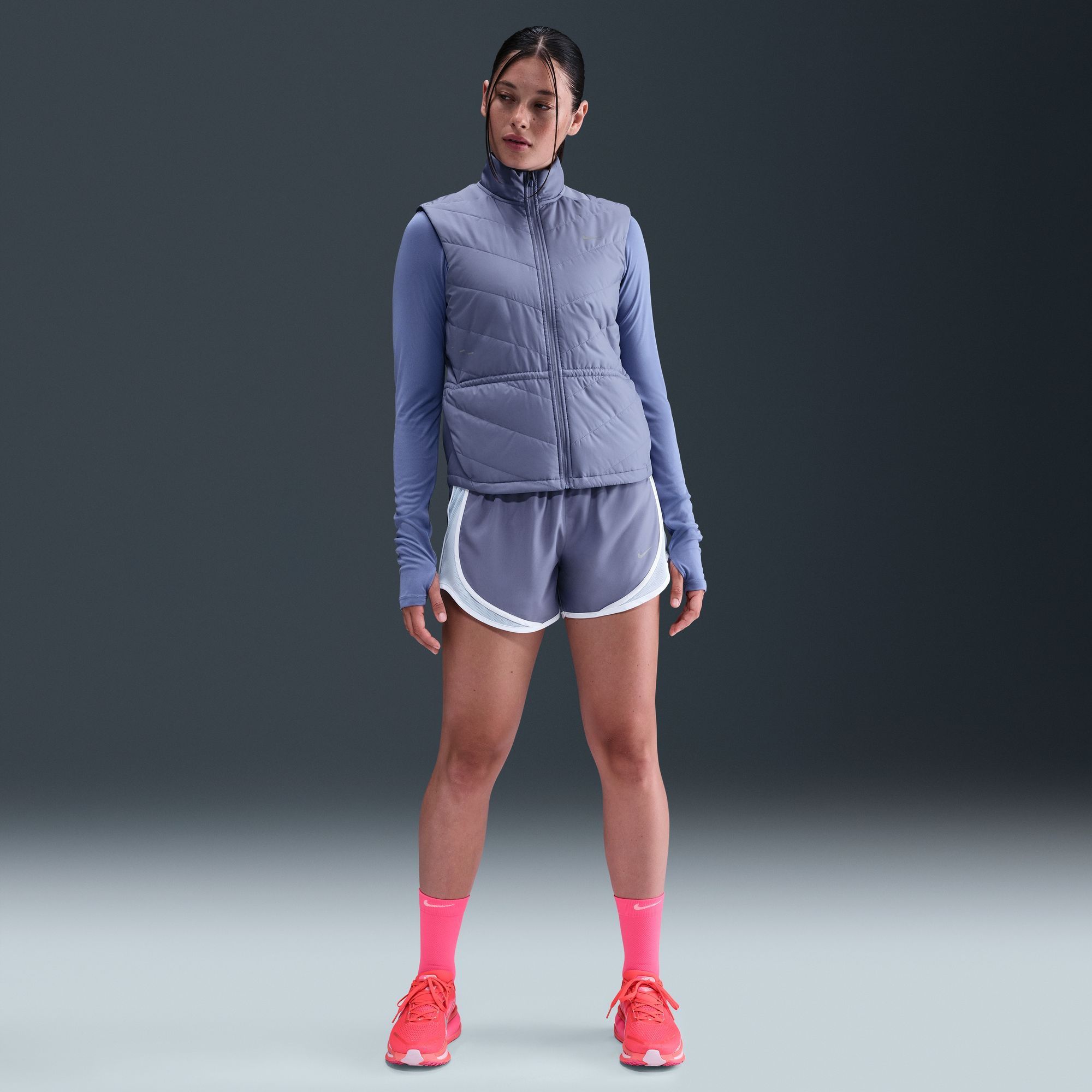 Nike Women's Dri-FIT Tempo Mid-Rise Brief-Lined Running Shorts