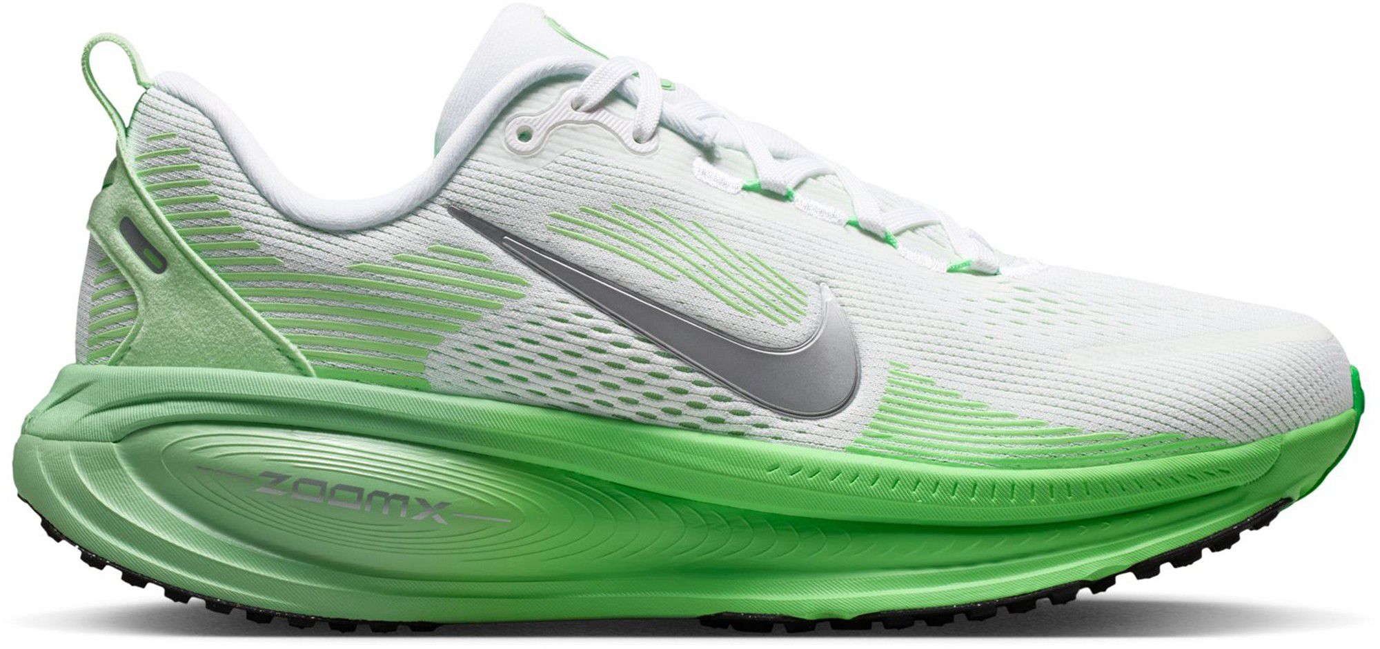 White/Metallic Silver/Illusion Green