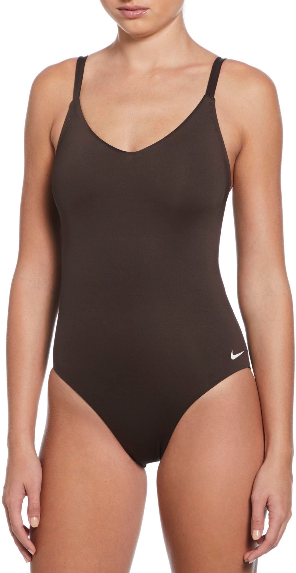 Nike Women's V-Neck One Piece Swimsuit