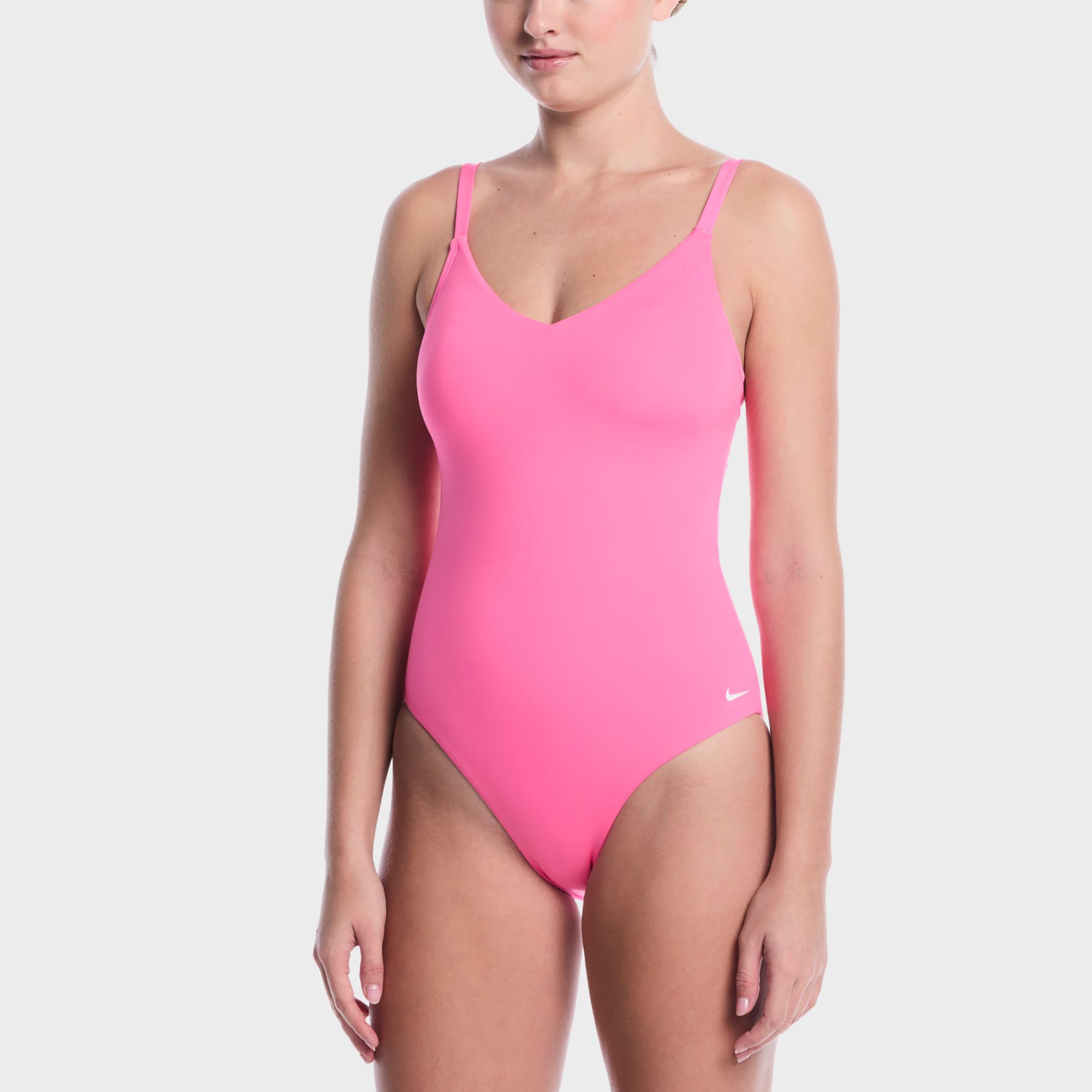 Nike Women's V-Neck One Piece Swimsuit